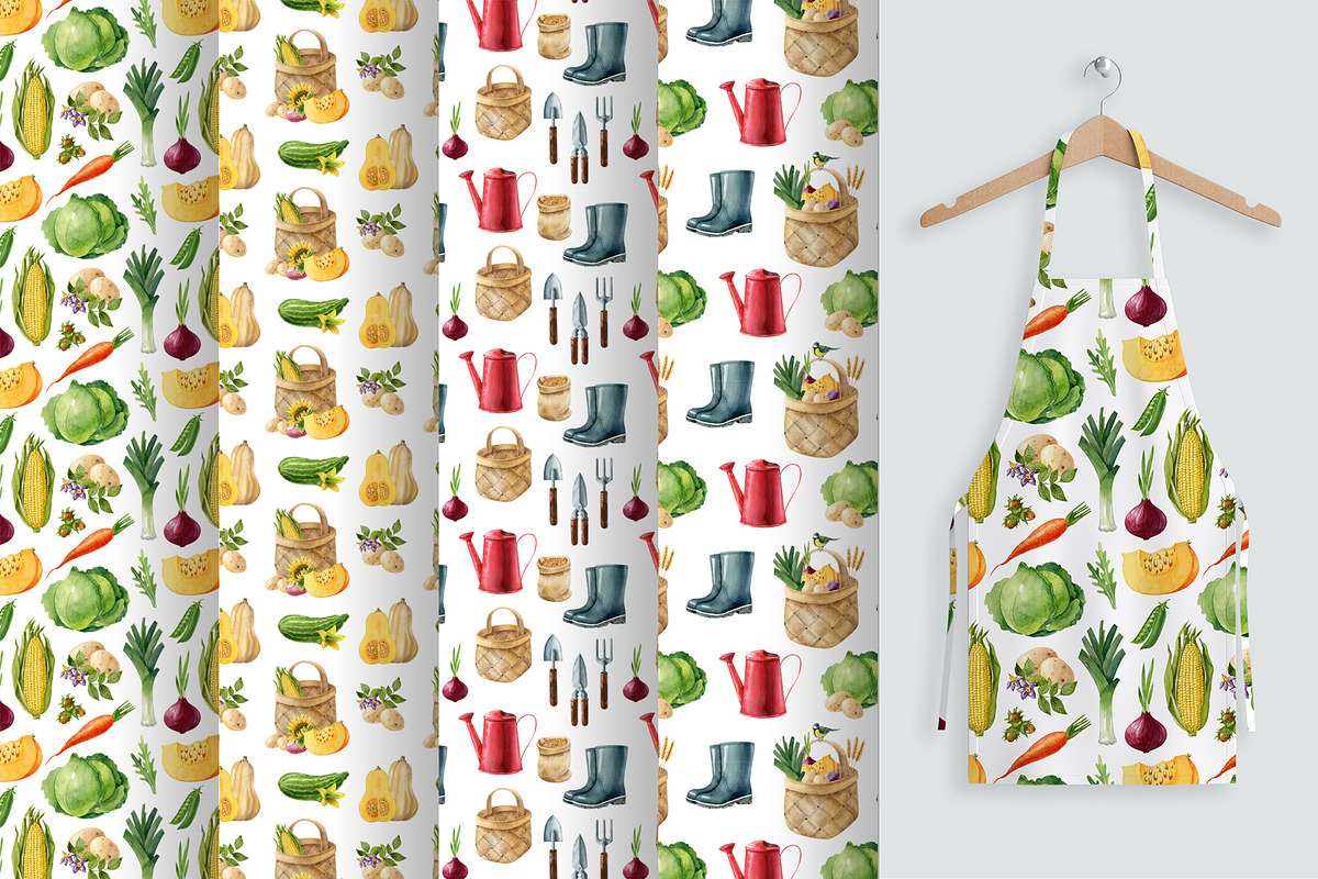 Watercolor harvest collection, a Decorative Illustration by Natalia Fedorova (Photo 7 of 9)