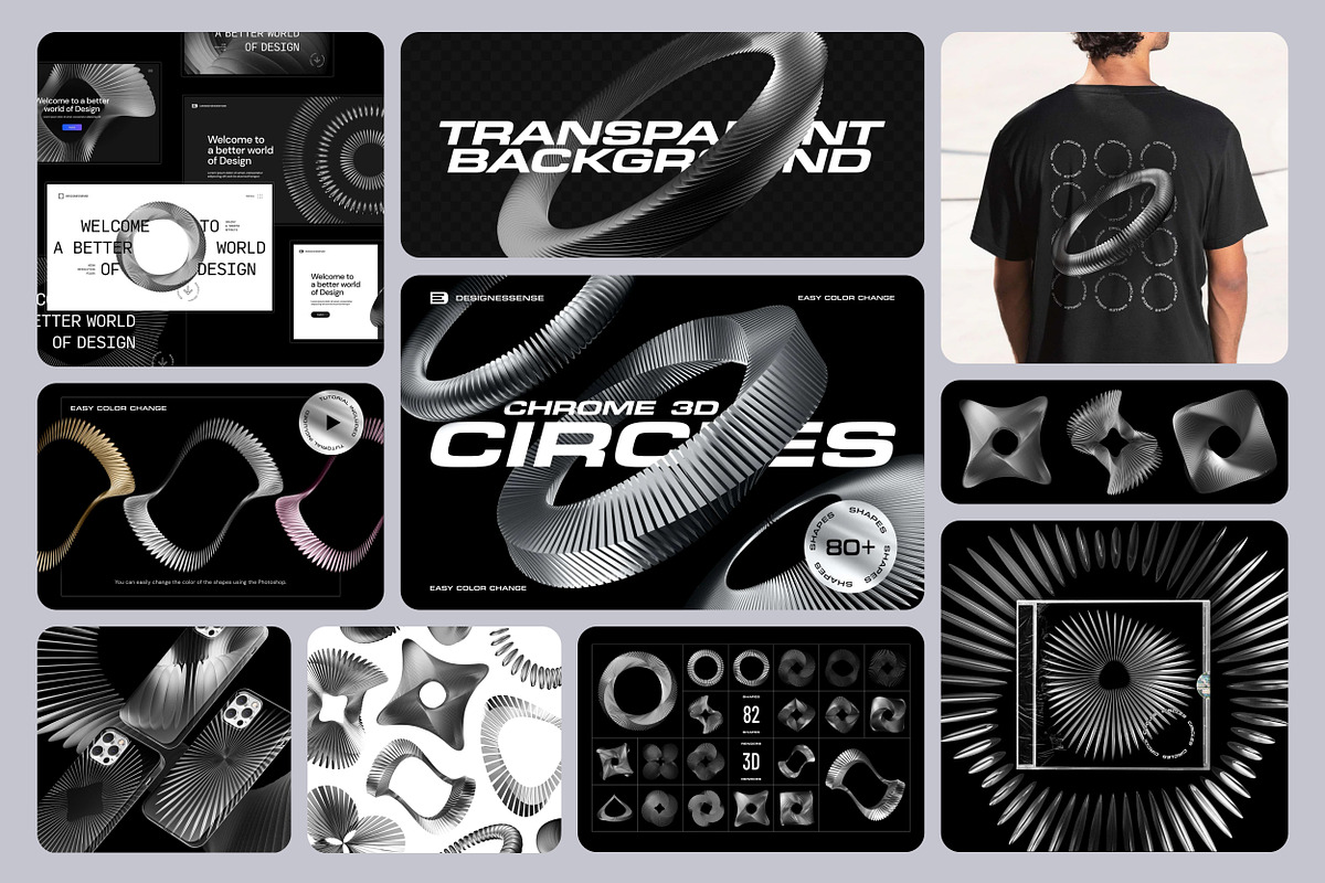 Chrome 3D Bundle 360+ elements, an Object Graphic by assetpro.design (Photo 2 of 6)