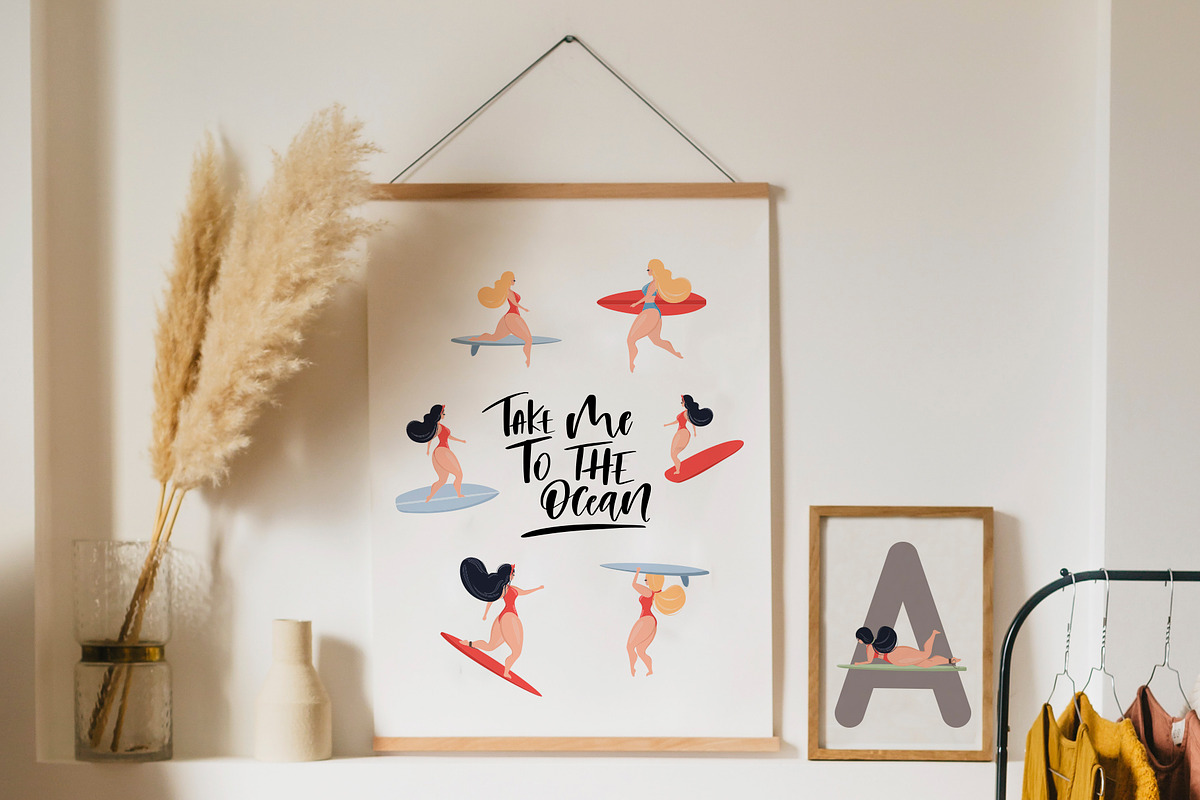 Take me to the ocean. Graphic set, a Decorative Illustration by CallMeStasia (Photo 2 of 12)