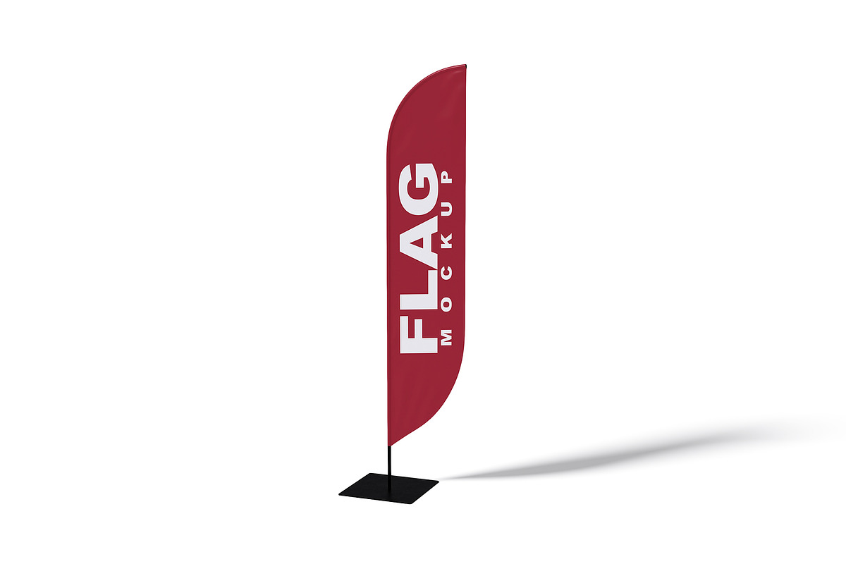 Flag Mockup, an Advertising Mockup by mockupbuys (Photo 4 of 26)