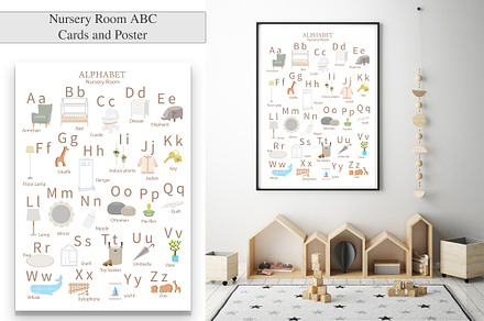 ALPHABET NURSERY ROOM, a Card Template by DysenkaArt