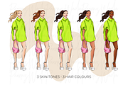 Fashion Girls 55 clipart png, an Illustration by Parinaz Wadia Design (Thumbnail 5 of 11)
