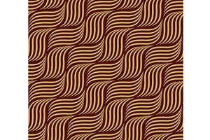 The geometric pattern with wavy, a Decorative Illustration by RODINA