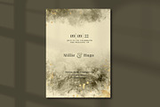 Gold & Flower Watercolor Backgrounds, a Pattern Graphic by Suna Kosem (Thumbnail 5 of 19)