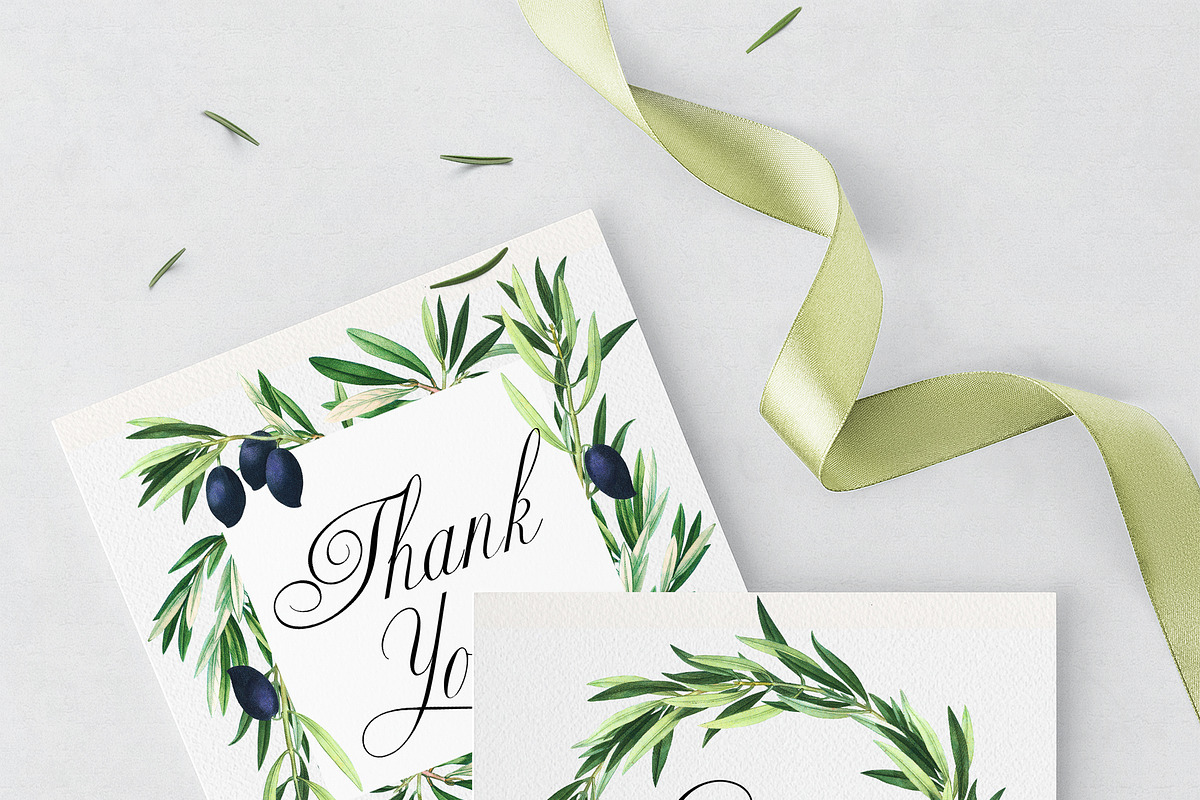 Vintage Olive Graphic Collection, a Decorative Illustration by Olga Begak Art & Design (Photo 11 of 11)