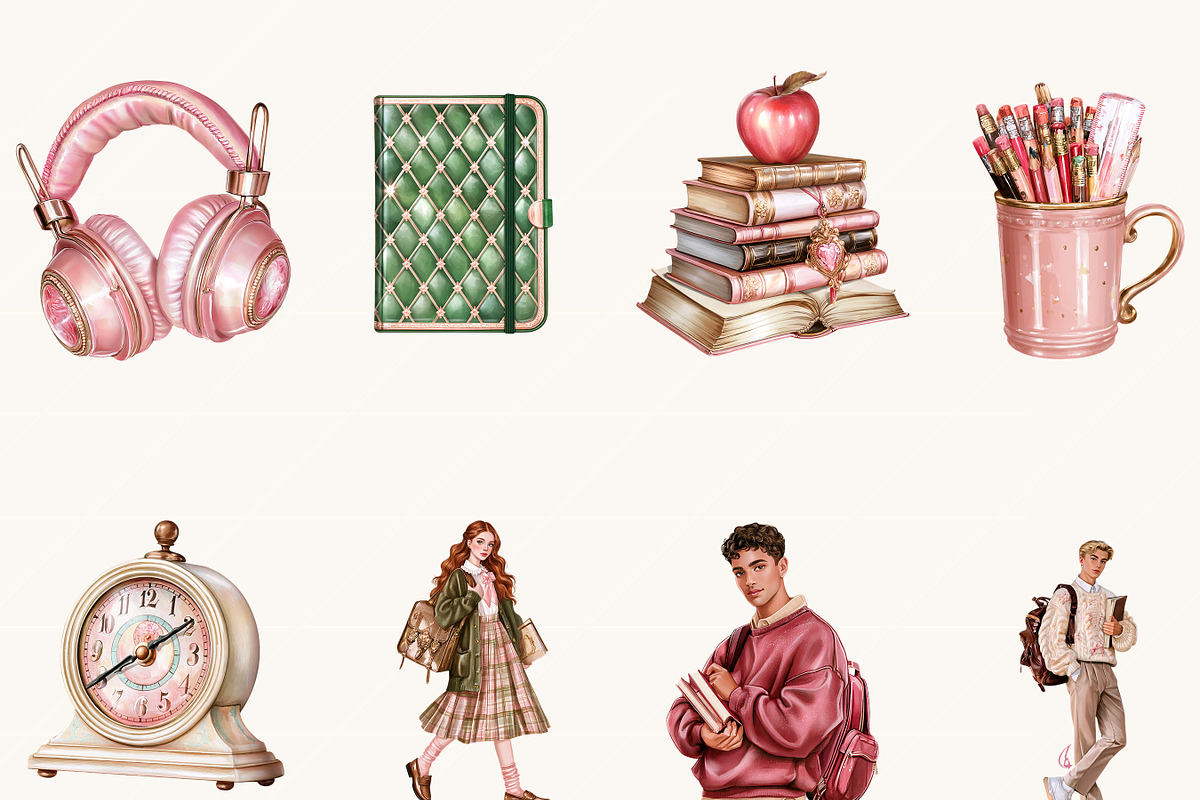 Back to School Student Clipart, a Person Illustration by BusyDaydesign (Photo 2 of 9)