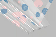 Transparent Wrapping Sheet Mockups, a Packaging Mockup by megostudi0 (Thumbnail 2 of 6)