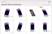 iPhone 14 pro mockups - v1, an iPhone Mockup by Creatoom (Thumbnail 10 of 12)
