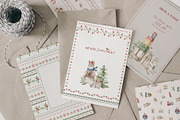 Christmas Stories Watercolor Animals, a Seasonal Illustration by Kreker Kate (Thumbnail 3 of 12)