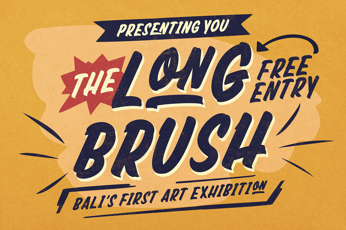 Deertail Brush Typeface, a Handwritten Font by alit design (Photo 4 of 17)