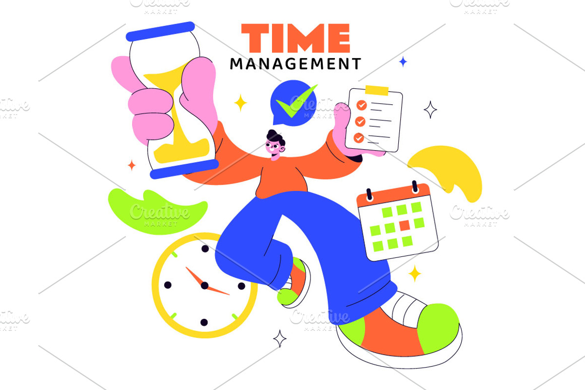10 Time Management Planning, a Person Illustration by denayunebgt (Photo 4 of 4)