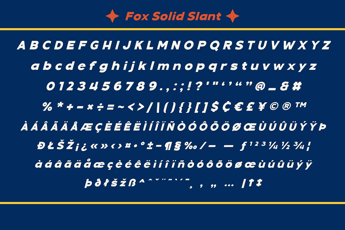Fox Solid: 4 Font Style, a Symbol Font by Fox7 By Rattana (Photo 11 of 12)