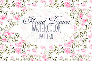 13 Hand Drawn Watercolor Patterns