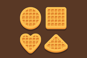 4 Different Shapes Belgian Waffles