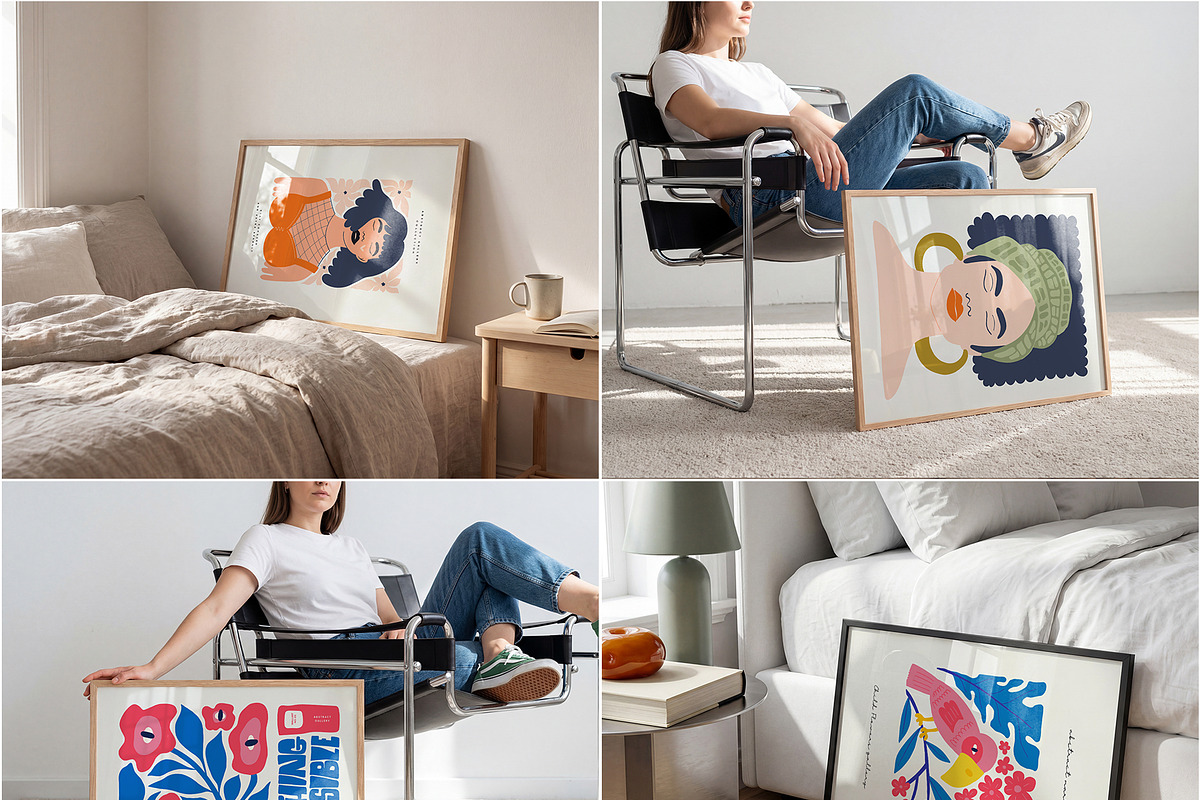 60+ Landscape Frame Mockup PSD, a Household Mockup by MockupShopi (Photo 6 of 20)
