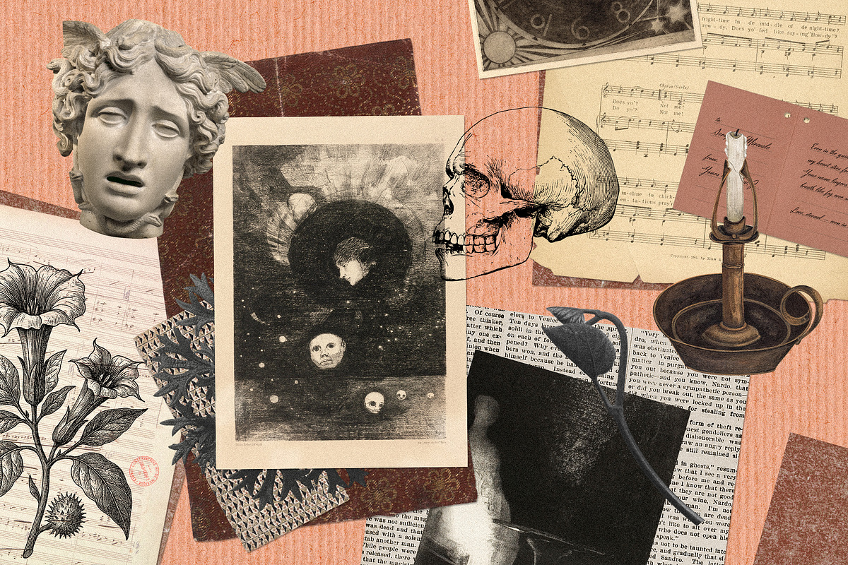 The Eerie Reverie Collage Pack, an Object Graphic by Dina Mae (Photo 5 of 13)