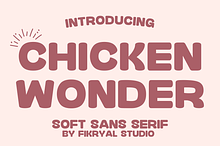 Chicken Wonder – Soft Sans Serif