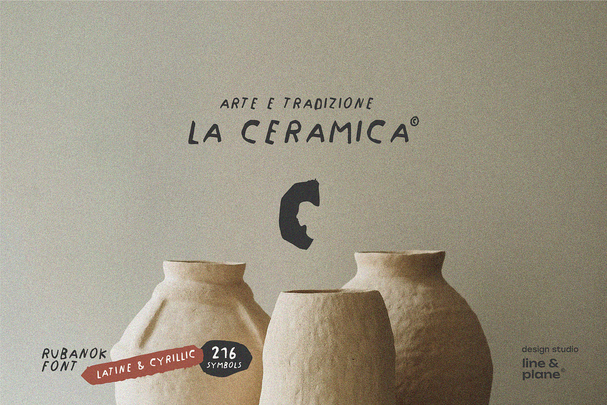 Rubanok Font - Latine & Cyrillic, a Handwritten Font by line & plane (Photo 4 of 9)