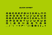 Quick Smart - Futuristic Font, a Sans Serif Font by Iqsiart Studio (Thumbnail 5 of 6)