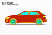 Performance Sportback Hatchback Set, an Advertising Mockup by Halal Graphic Studio (Thumbnail 6 of 12)