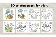 Coloring Pages for Adults, an Object Graphic by Designer_Momina (Thumbnail 1 of 5)