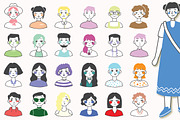 Doodle AVATARS, an Object Illustration by Virinaflora (Thumbnail 2 of 3)