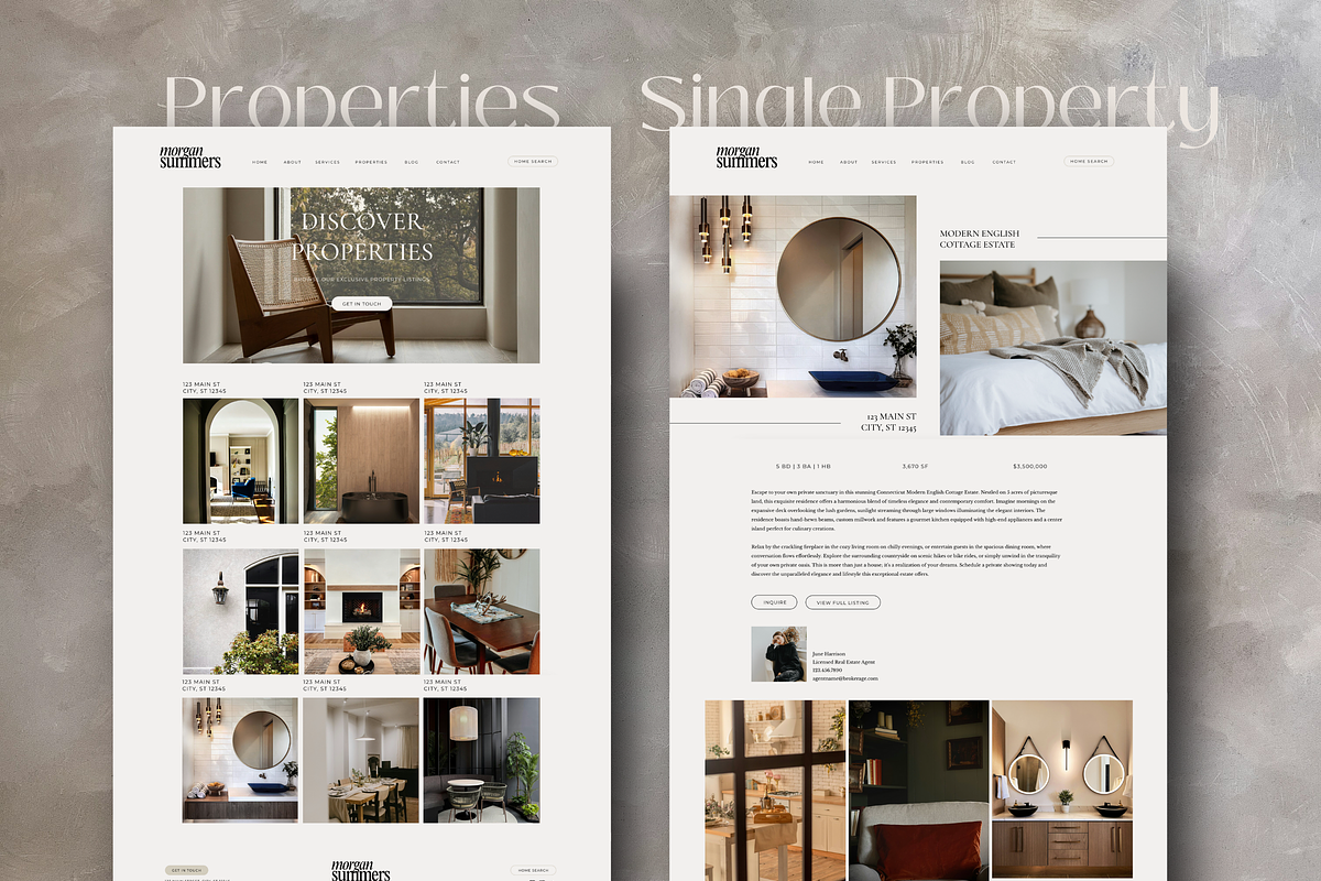 Real Estate Website Showit Template, a Squarespace Template by Warmsoulgallery (Photo 5 of 10)