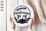 Fall Round Sign Svg Bundle, a Seasonal Illustration by Libby Wishes (Thumbnail 6 of 11)