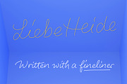 LiebeHeide Fineliner, a Handwritten Font by LiebeFonts (Thumbnail 1 of 13)
