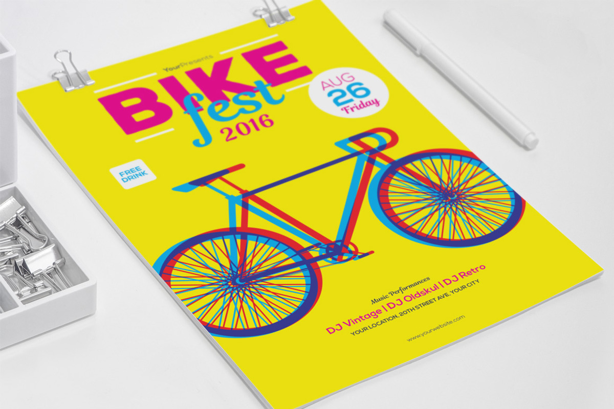 Bike Fest Flyer/Poster, a Flyer Template by Me55enjah Design (Photo 3 of 3)