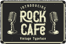 Rock Cafe Vintage Label Font