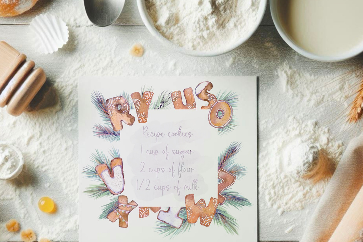 Christmas gingerbread alphabet, a Food Illustration by Shabbypie (Photo 5 of 12)