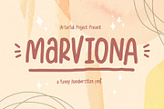 Marviona - Sweet Handwritten, a Font by Arterfak Project (Thumbnail 1 of 11)