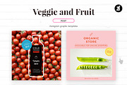 Veggie and fruit social media, a Social Media Template by Chanut is industries (Thumbnail 3 of 11)