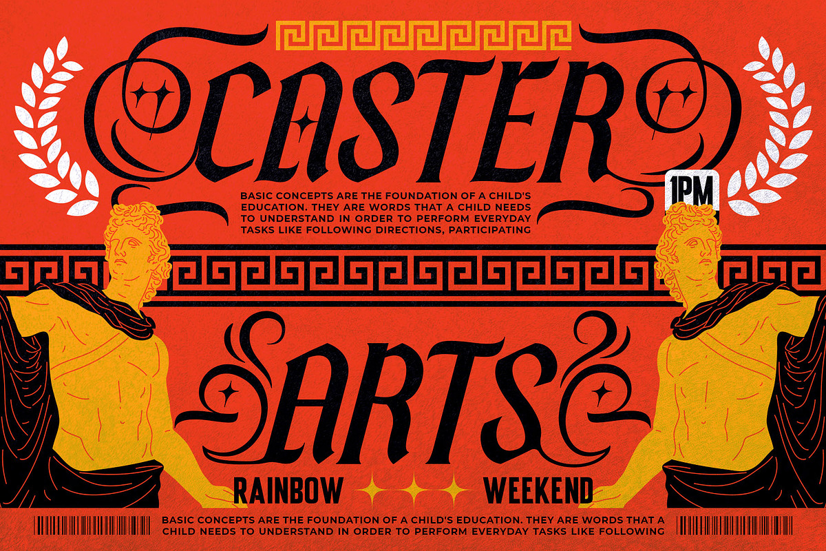 Trust Parade Typeface, a Blackletter Font by alit design (Photo 2 of 17)