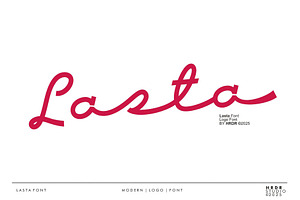 Lasta - Logo Script Font
