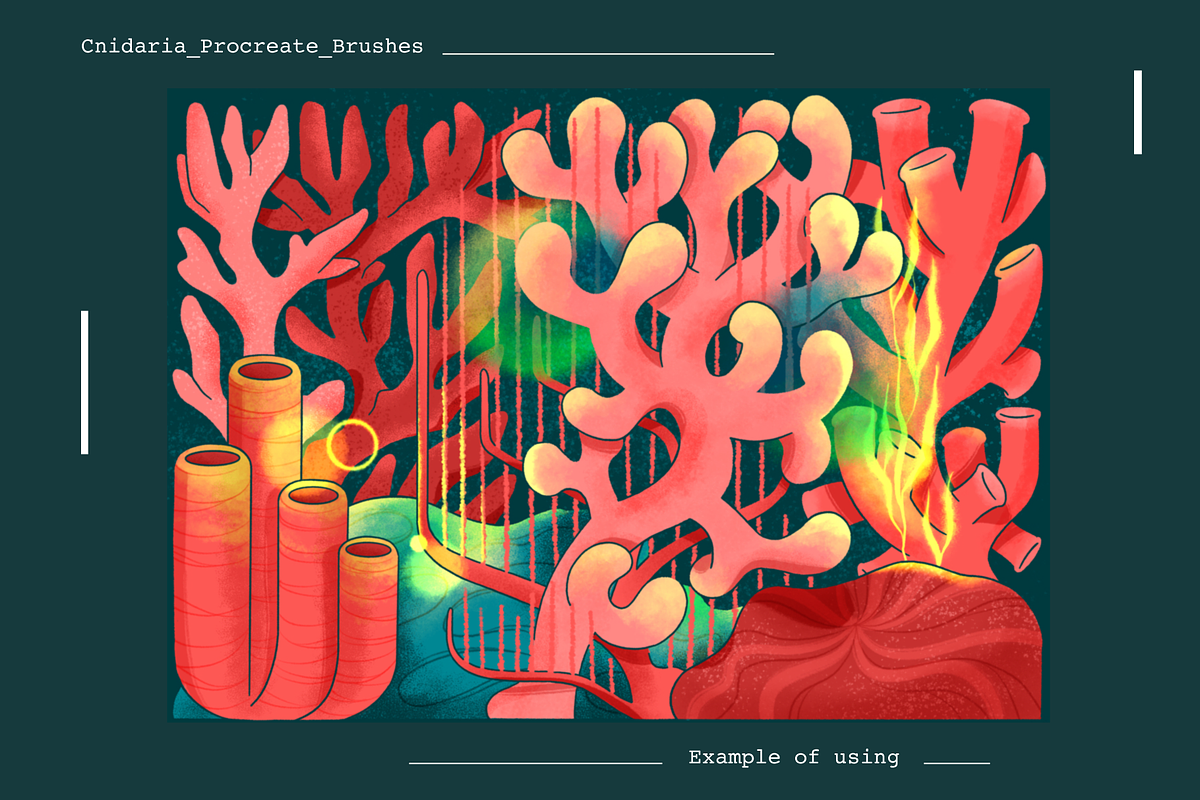 Cnidaria Procreate Brushes Set, a Brush Add-On by so.called.masha (Photo 6 of 7)