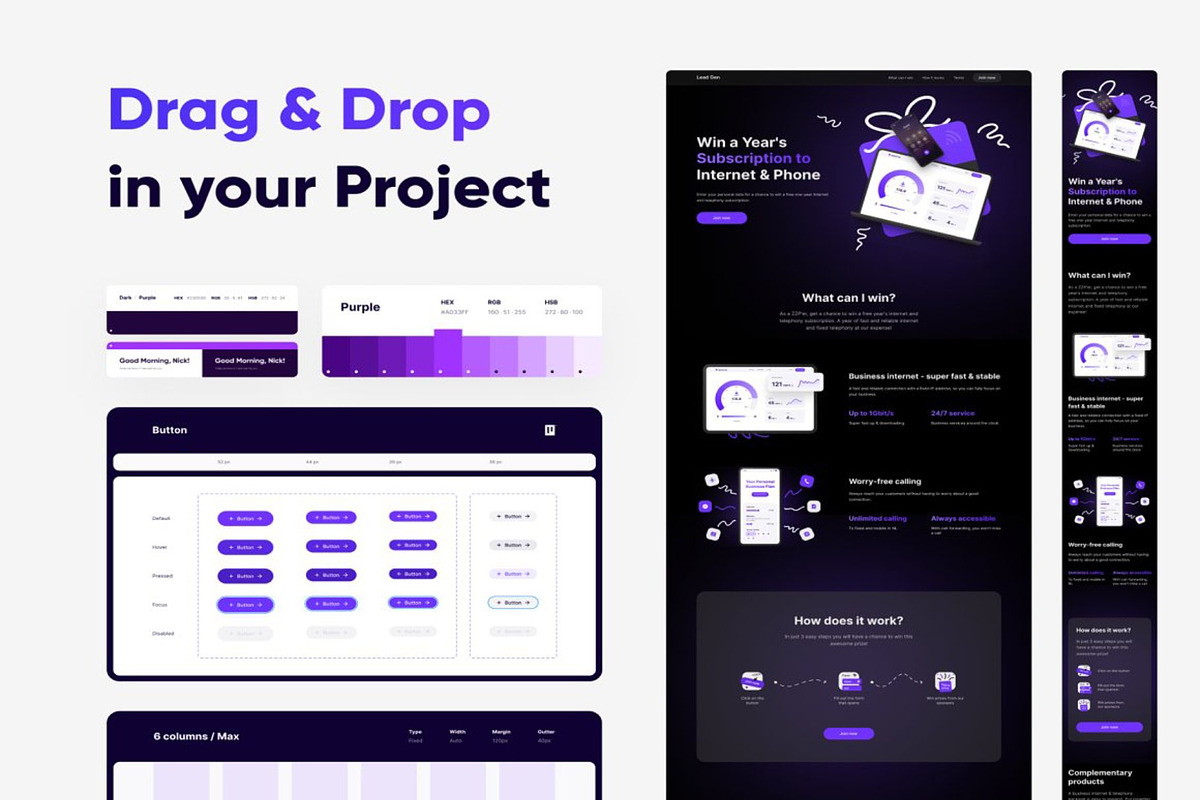 Design System Creator Tool Pre-Alpha, a Websites & App Template by Lumina_ui_ux202 (Photo 6 of 6)