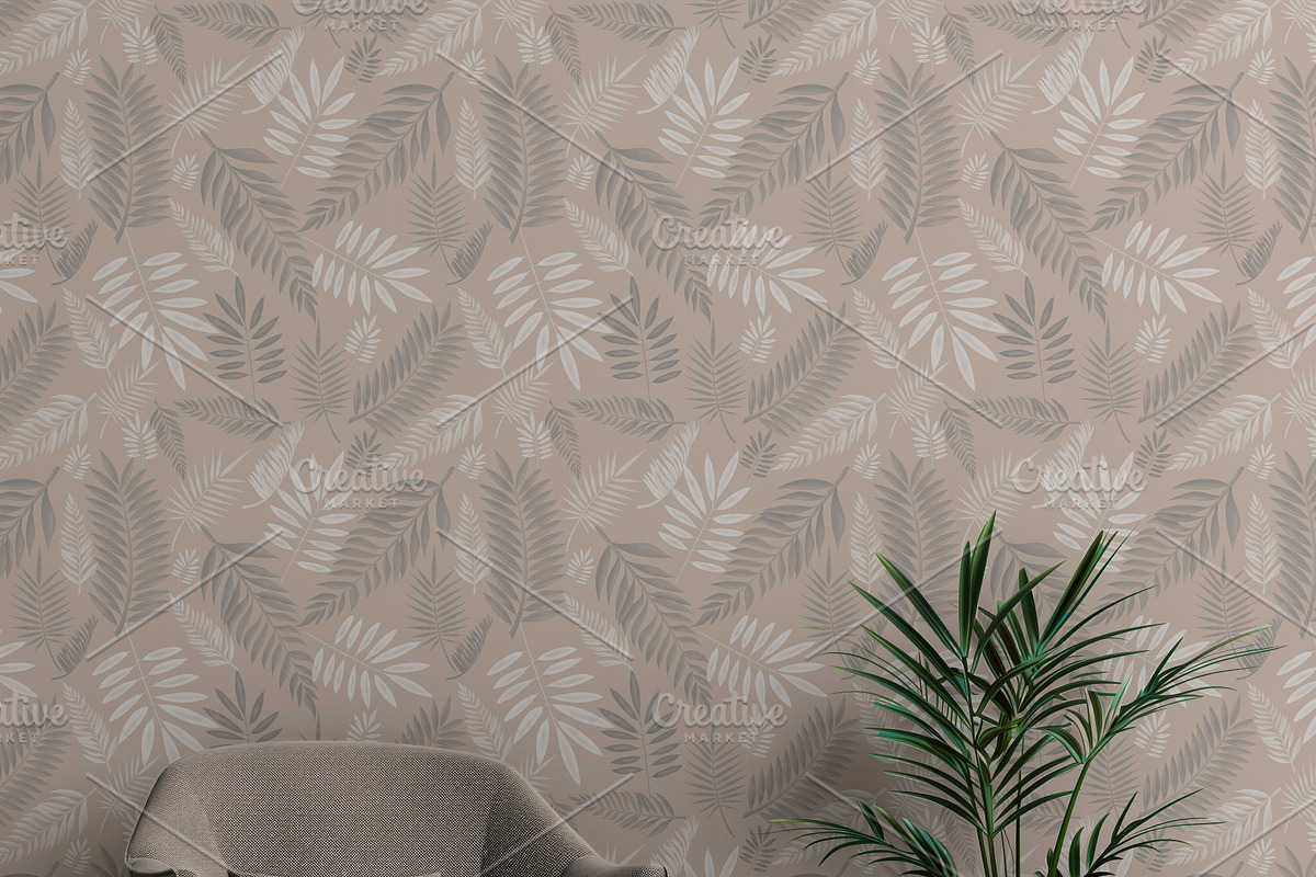Wallpaper Mockup/ Chair Scene Psd, a Product Mockup by Nora Gad (Photo 4 of 10)