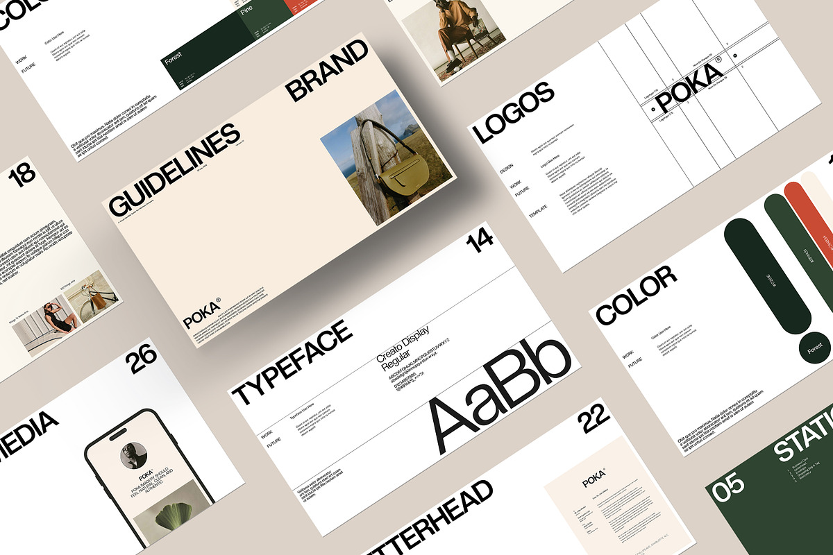 POKA | Brand Guideline Templates, a Presentation Template by evgenystudio (Photo 10 of 10)