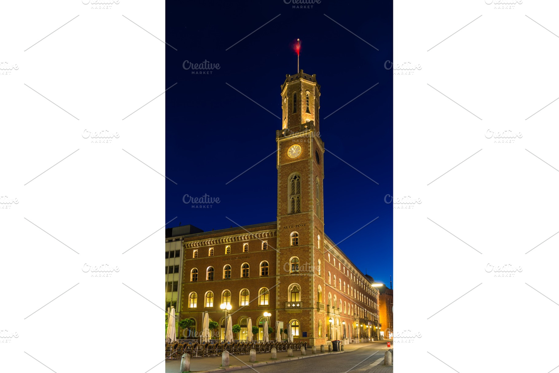 The Old Post Office in Hamburg, Germany, an Architecture Photo by Leonid Andronov