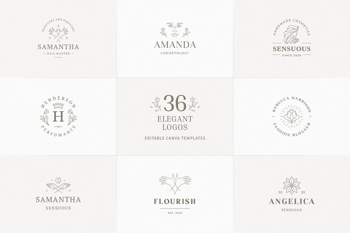 36 Elegant Logo Templates | Canva, a Branding & Logo Template by Vasya Kobelev (Photo 1 of 10)
