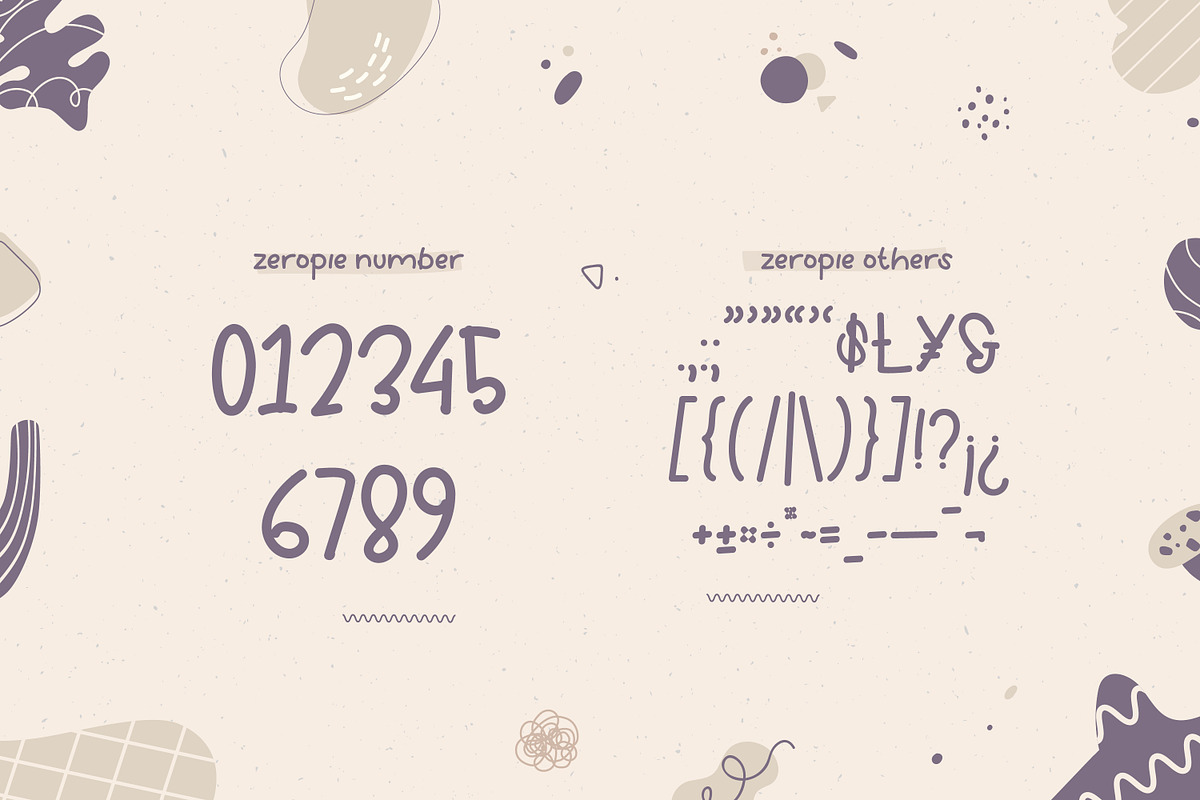 Zeropie Handwritten Font, a Handwritten Font by infernostudio3 (Photo 10 of 12)