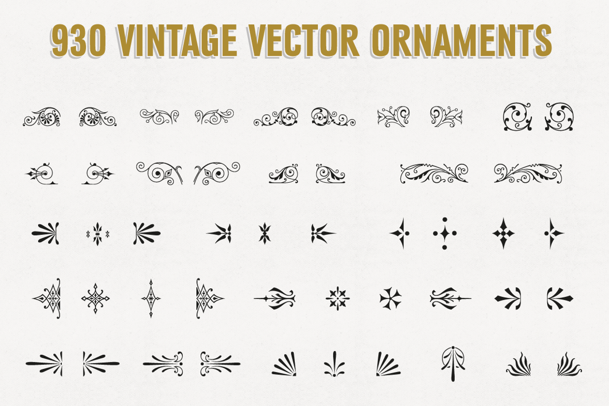 The Monumental Vintage Vector Pack preview 5