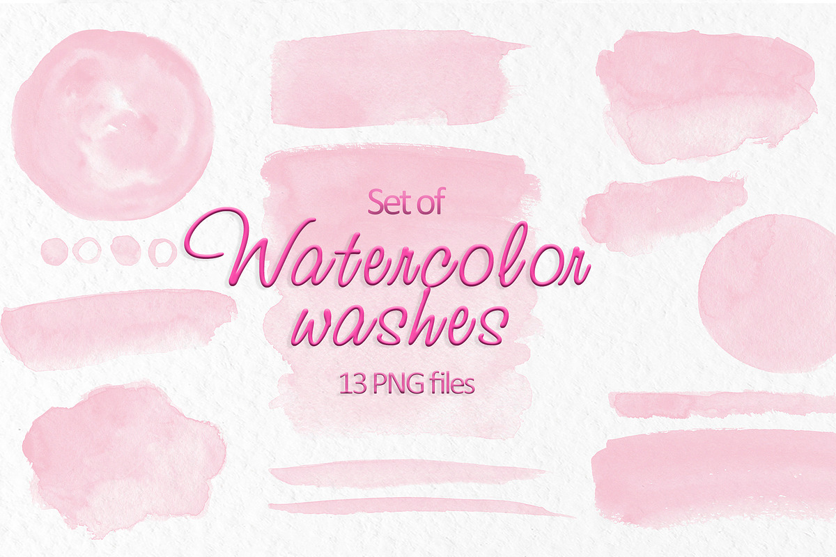 Pink watercolor stain, a Texture Graphic by SweetRenieDesigns (Photo 1 of 3)