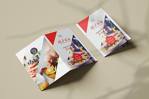 Bi Fold / Half Fold Food Menu