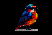 Colorfull Bird Image, pixel dotted s, an Animal Illustration by Pray Art Design Studio (Thumbnail 2 of 3)