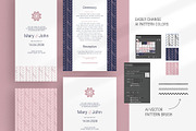 Navy & Pink Wedding Stationery, a Stationery Template by AsianElements (Thumbnail 7 of 11)