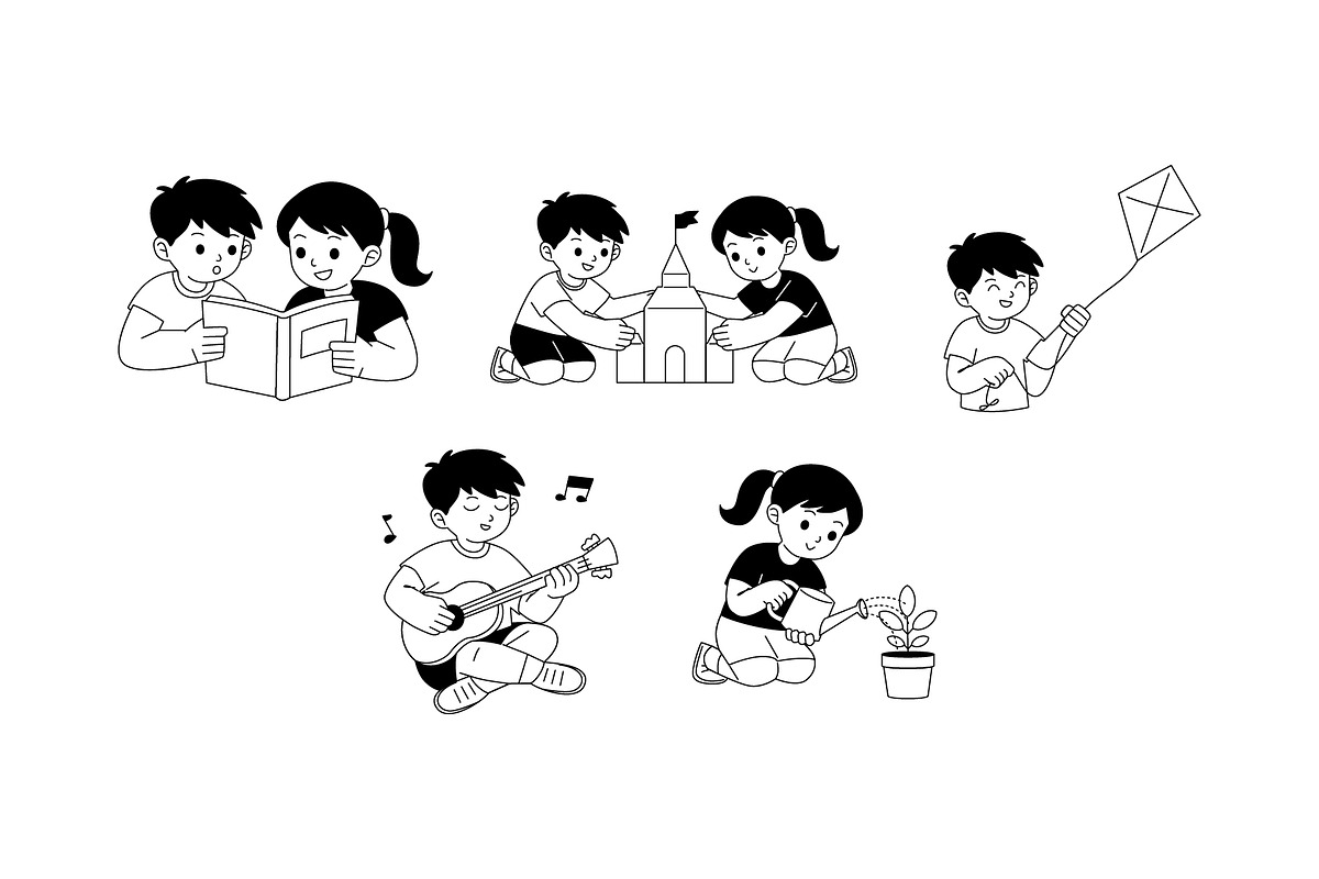 Kids Playground Activities Vol. 1, a Person Illustration by SLAB! Design (Photo 3 of 3)