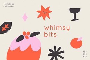 Whimsy bits. Christmas illustrations